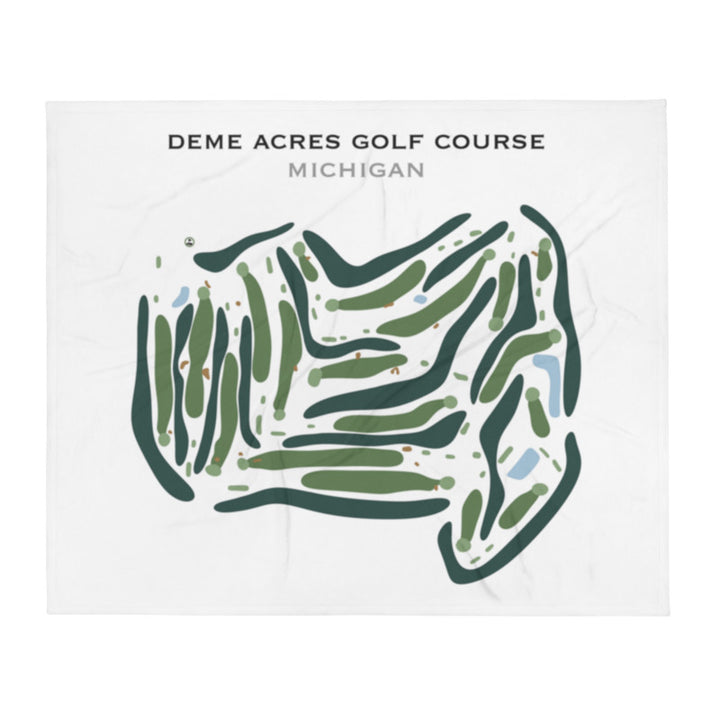 Deme Acres Golf Course, Michigan - Printed Golf Course