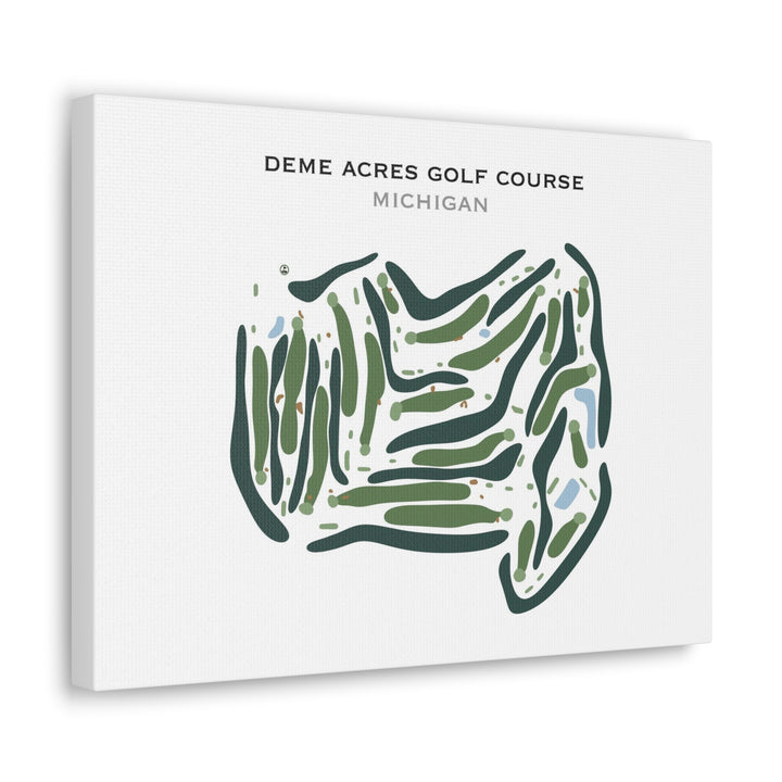 Deme Acres Golf Course, Michigan - Printed Golf Course