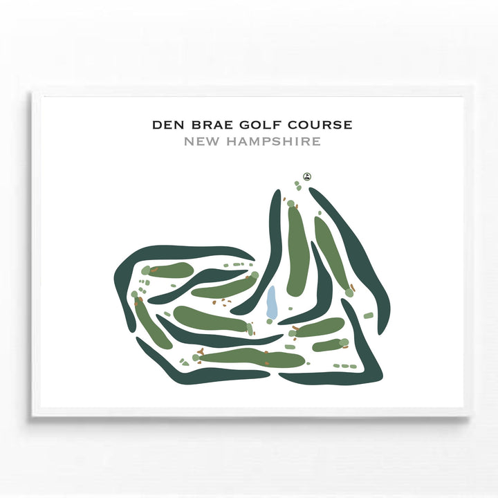 Den Brae Golf Course, New Hampshire - Printed Golf Courses