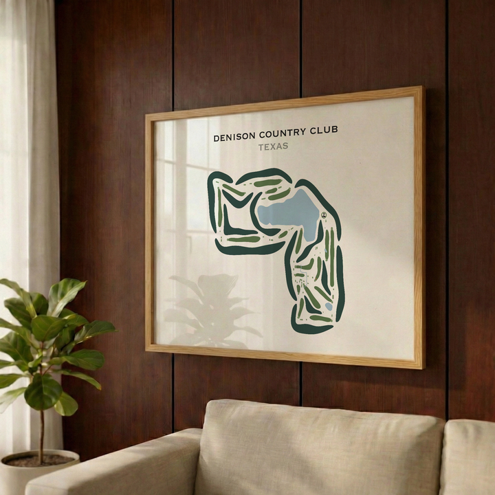 Denison Country Club, Texas - Printed Golf Courses