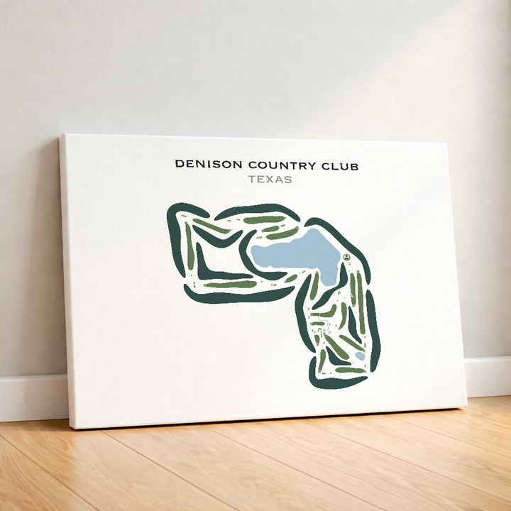 Denison Country Club, Texas - Printed Golf Courses