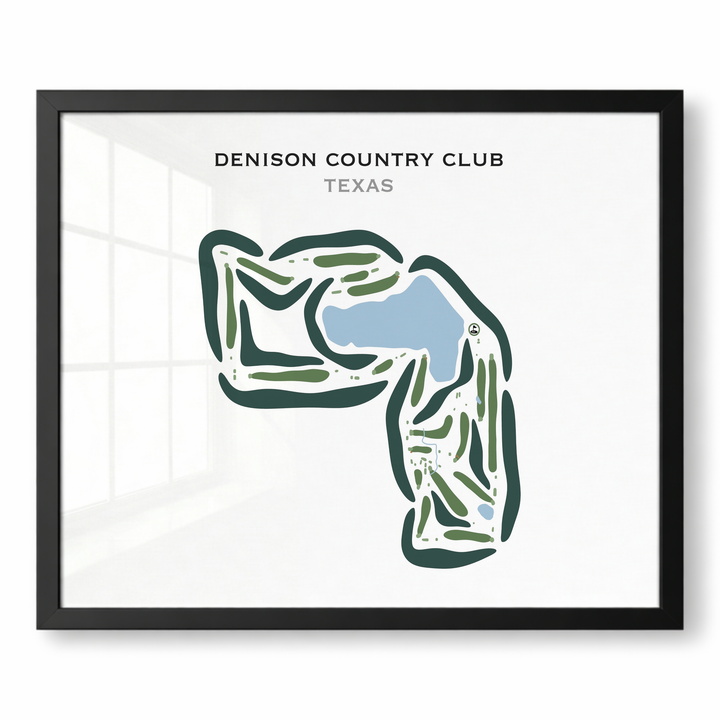 Denison Country Club, Texas - Printed Golf Courses