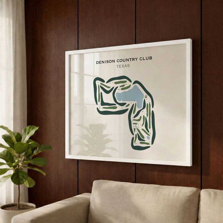 Denison Country Club, Texas - Printed Golf Courses