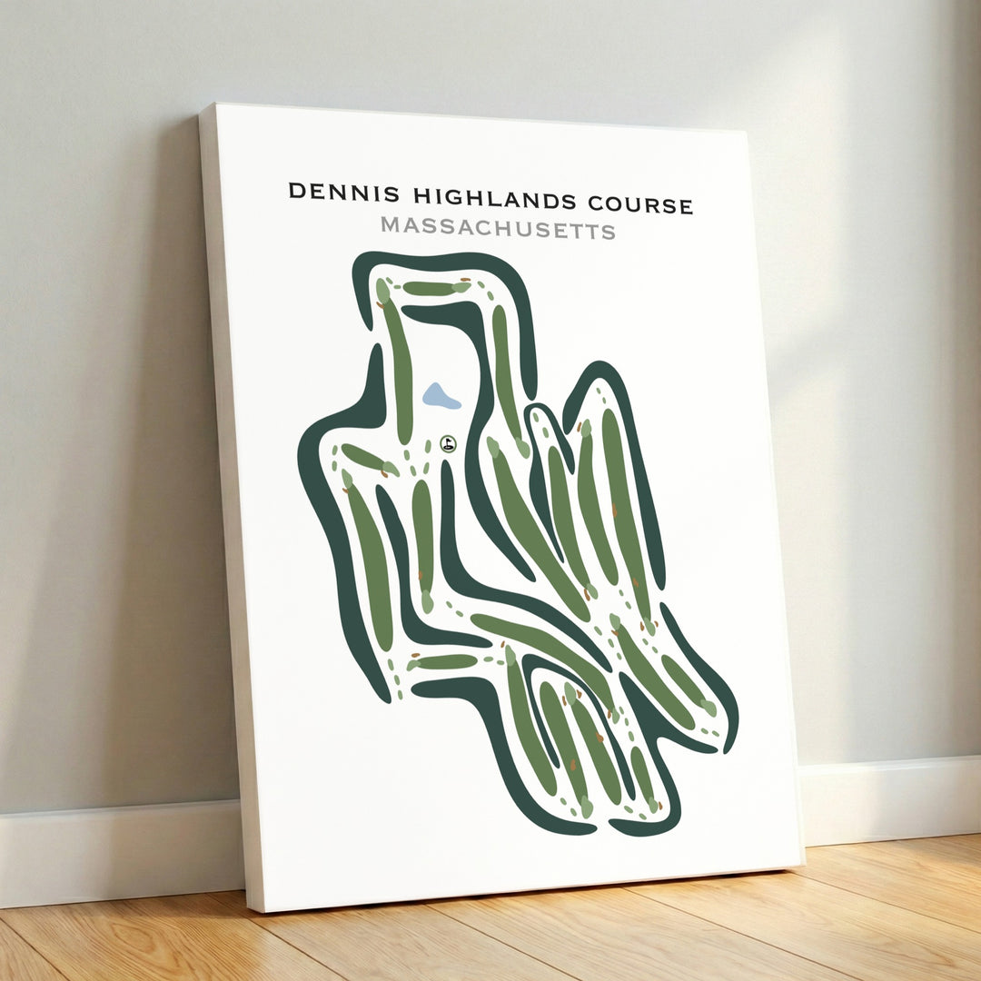 Dennis Highlands Golf Course, Massachusetts - Printed Golf Courses