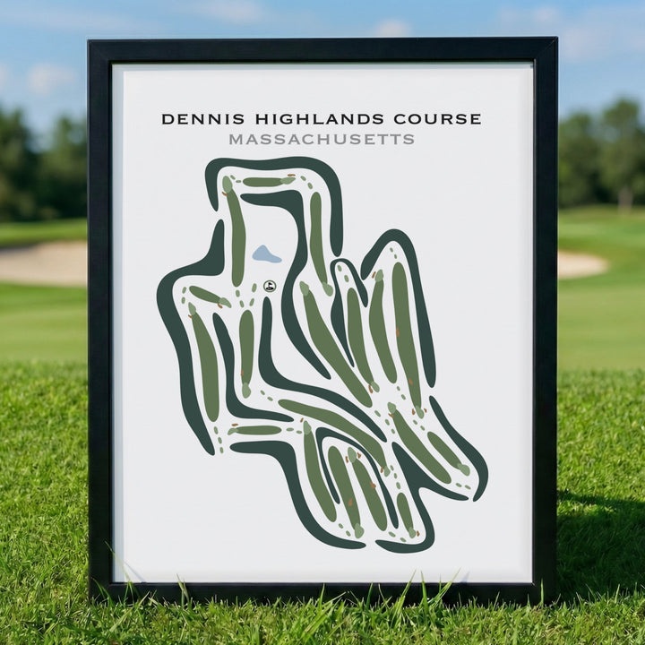 Dennis Highlands Golf Course, Massachusetts - Printed Golf Courses