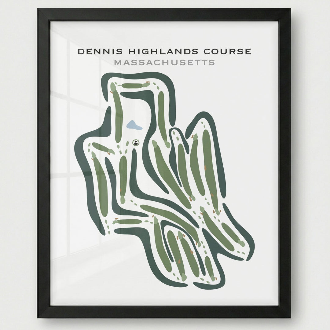 Dennis Highlands Golf Course, Massachusetts - Printed Golf Courses