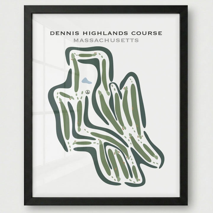 Dennis Highlands Golf Course, Massachusetts - Printed Golf Courses