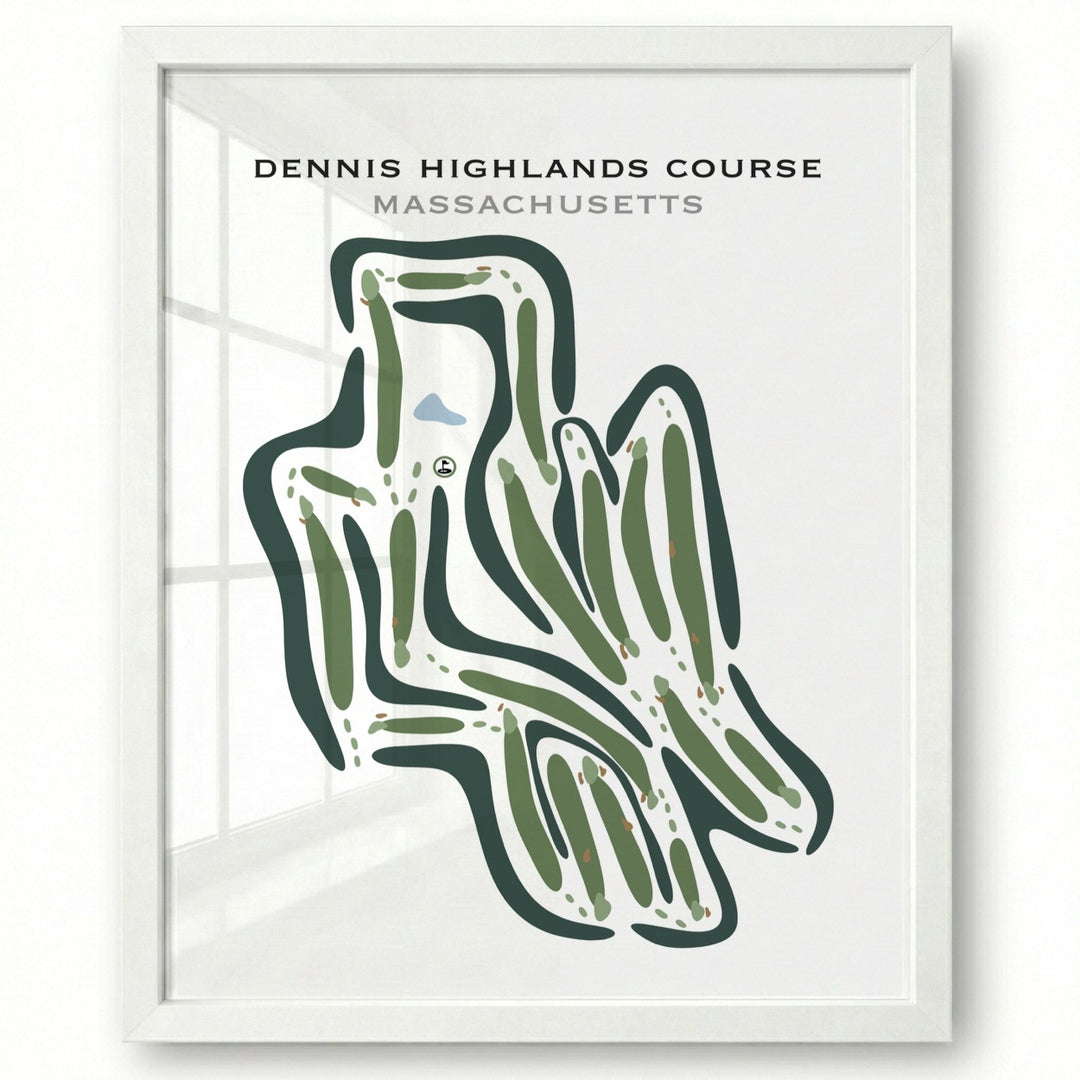 Dennis Highlands Golf Course, Massachusetts - Printed Golf Courses