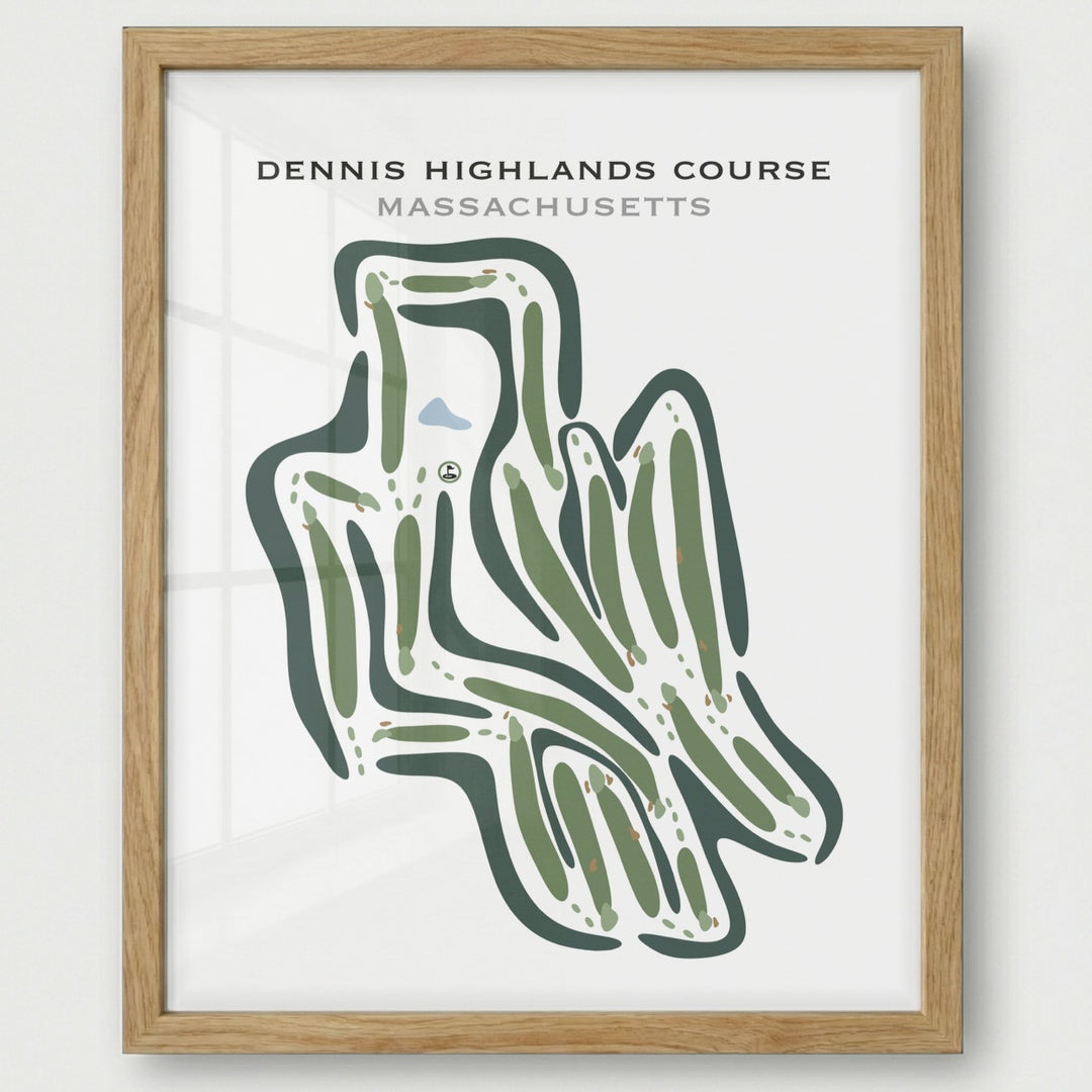 Dennis Highlands Golf Course, Massachusetts - Printed Golf Courses