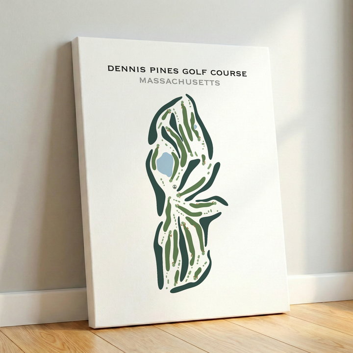 Dennis Pines Golf Course, Massachusetts - Printed Golf Course