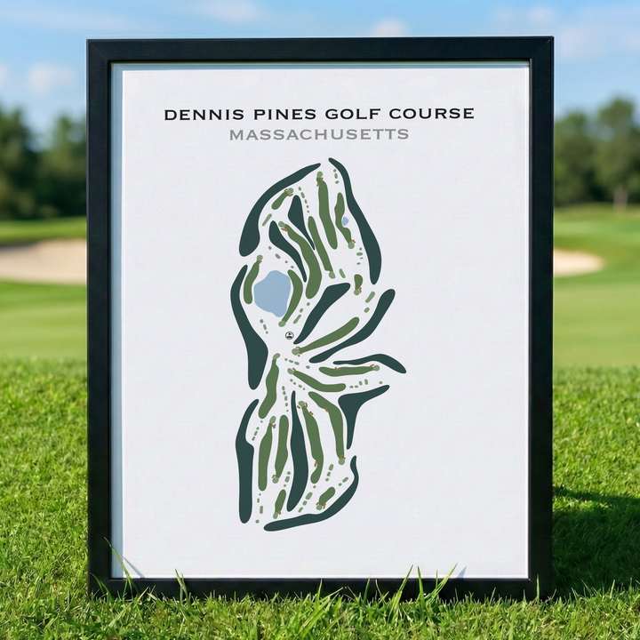 Dennis Pines Golf Course, Massachusetts - Printed Golf Course