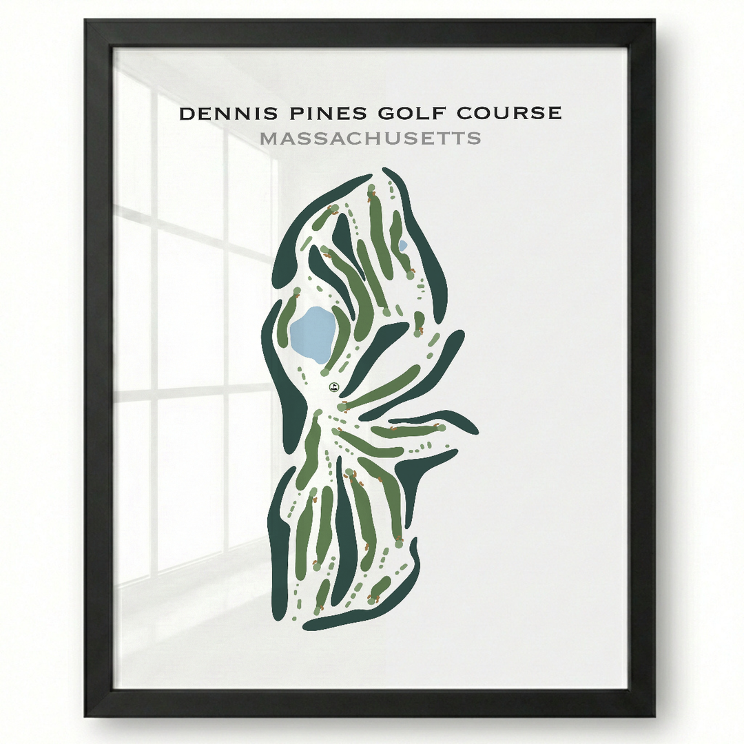 Dennis Pines Golf Course, Massachusetts - Printed Golf Course