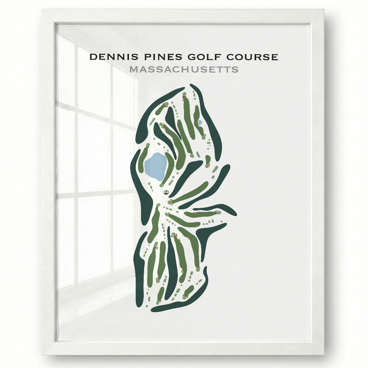 Dennis Pines Golf Course, Massachusetts - Printed Golf Course