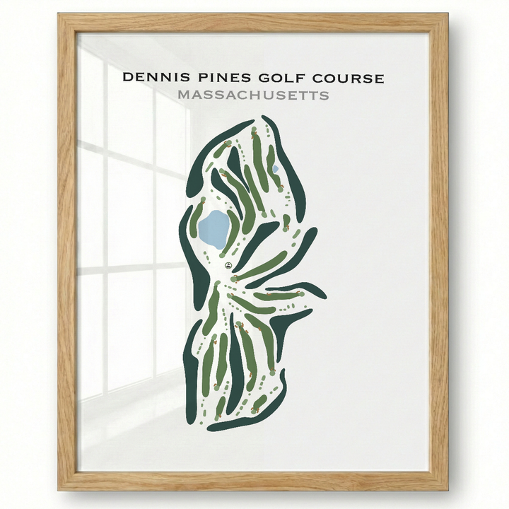 Dennis Pines Golf Course, Massachusetts - Printed Golf Course