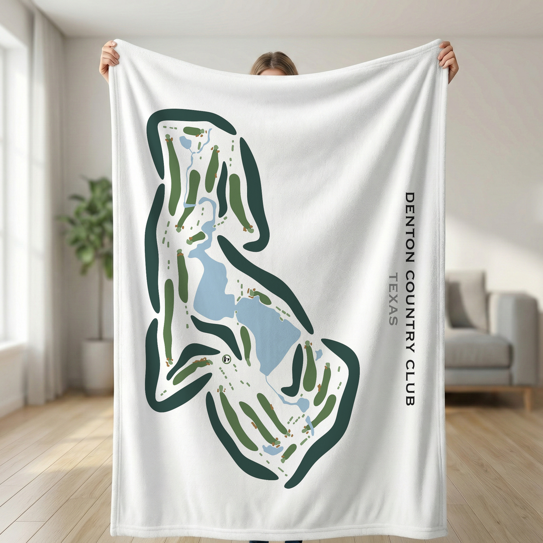 Denton Country Club, Texas - Printed Golf Courses