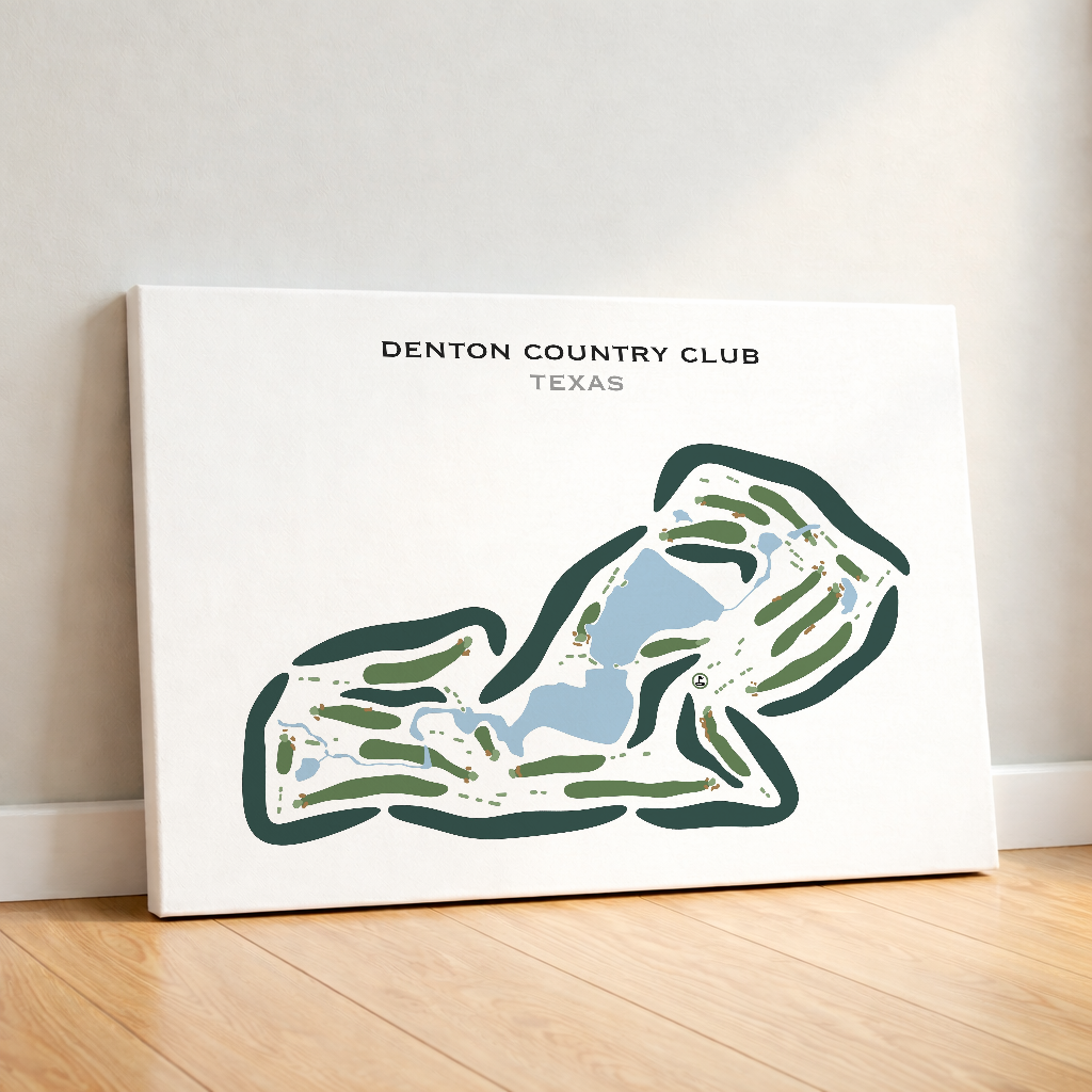 Denton Country Club, Texas - Printed Golf Courses