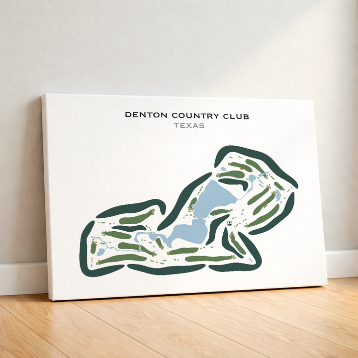 Denton Country Club, Texas - Printed Golf Courses