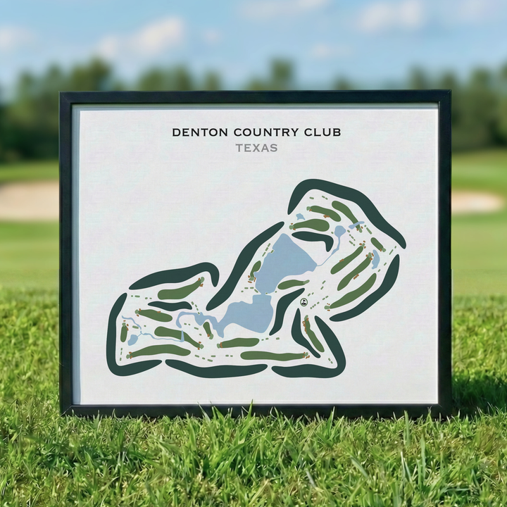 Denton Country Club, Texas - Printed Golf Courses