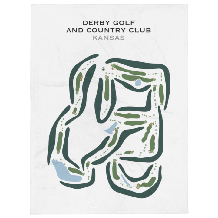 Derby Golf & Country Club, Kansas - Printed Golf Courses