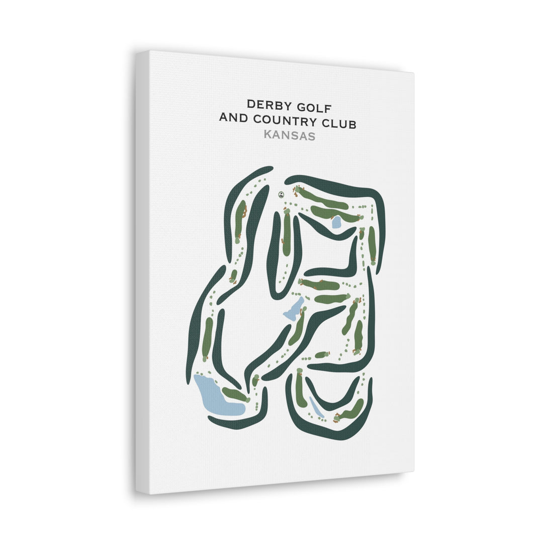 Derby Golf & Country Club, Kansas - Printed Golf Courses