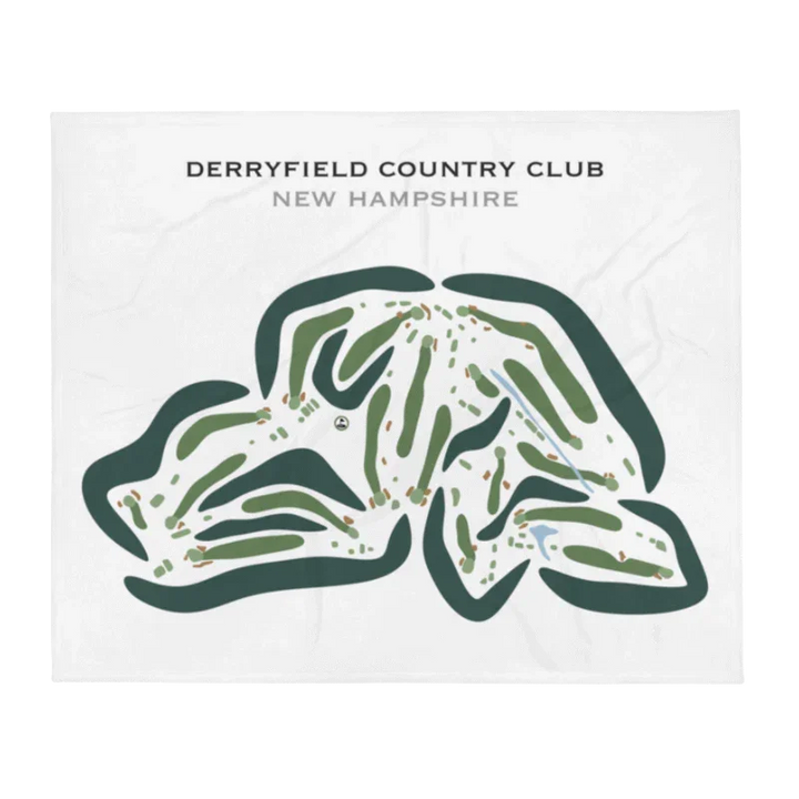 Derryfield Country Club, Manchester, New Hampshire - Printed Golf Course