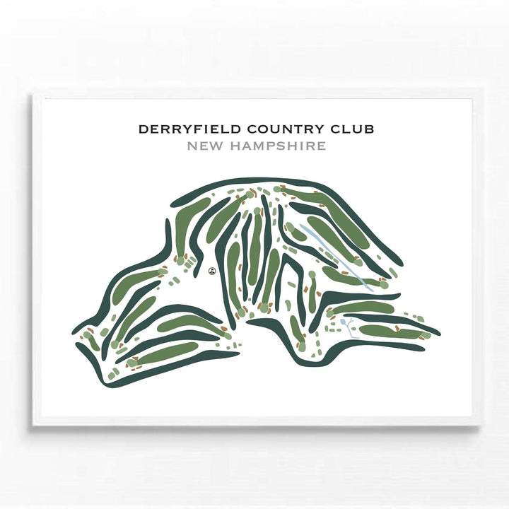 Derryfield Country Club, New Hampshire - Printed Golf Course