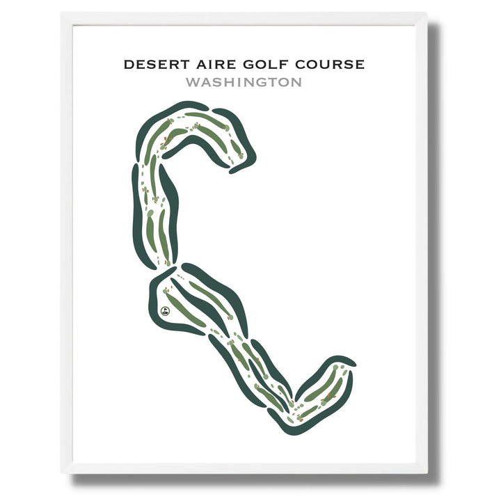 Desert Aire Golf Course, Mattawa, Washington - Printed Golf Courses