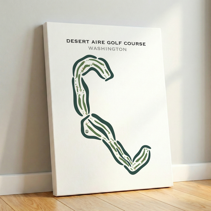 Desert Aire Golf Course, Mattawa, Washington - Printed Golf Courses