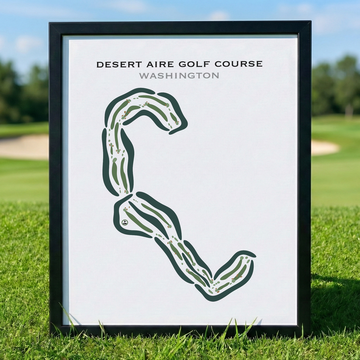 Desert Aire Golf Course, Mattawa, Washington - Printed Golf Courses