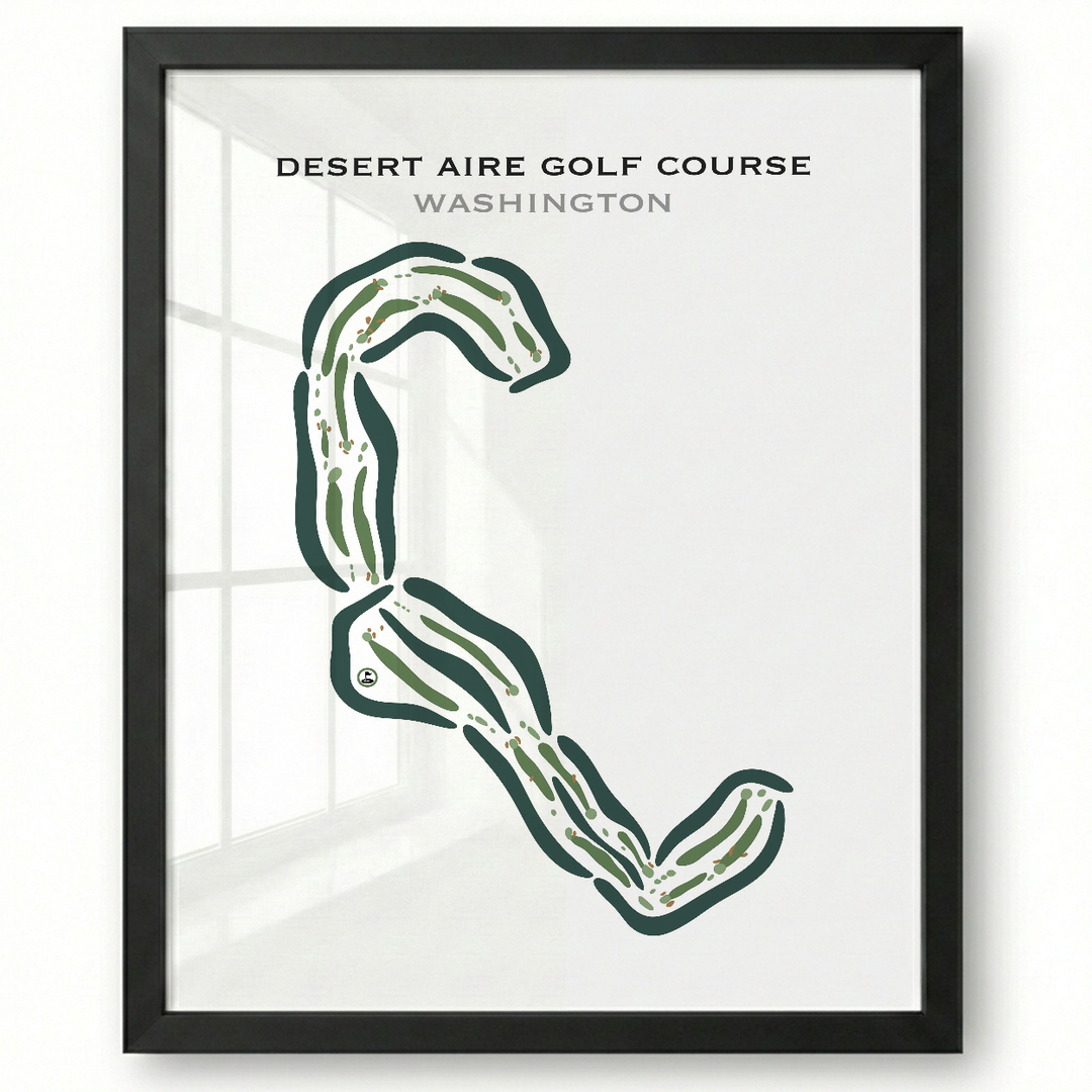 Desert Aire Golf Course, Mattawa, Washington - Printed Golf Courses