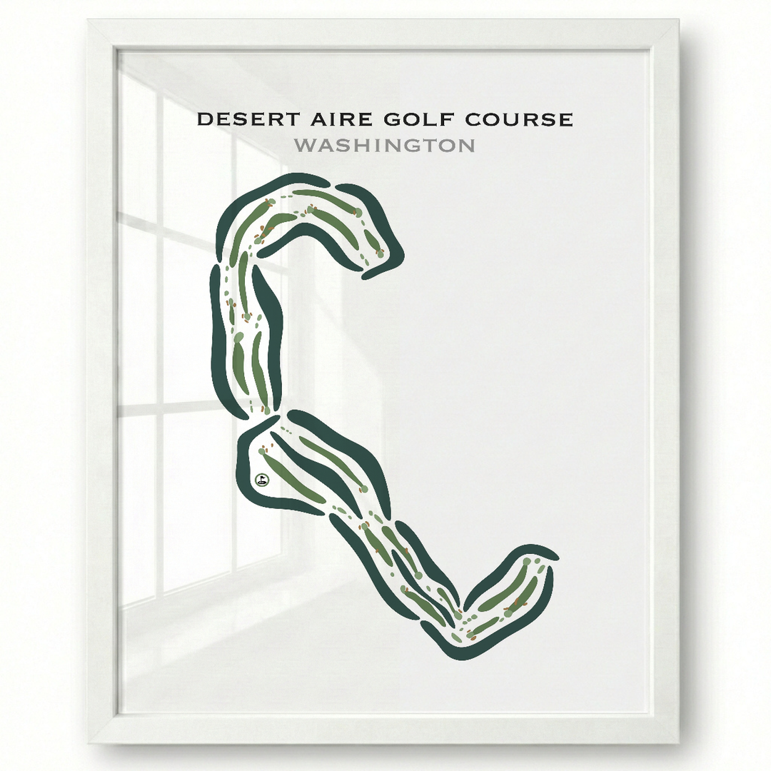 Desert Aire Golf Course, Mattawa, Washington - Printed Golf Courses