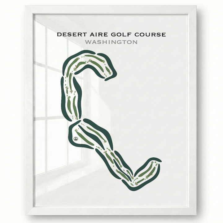 Desert Aire Golf Course, Mattawa, Washington - Printed Golf Courses