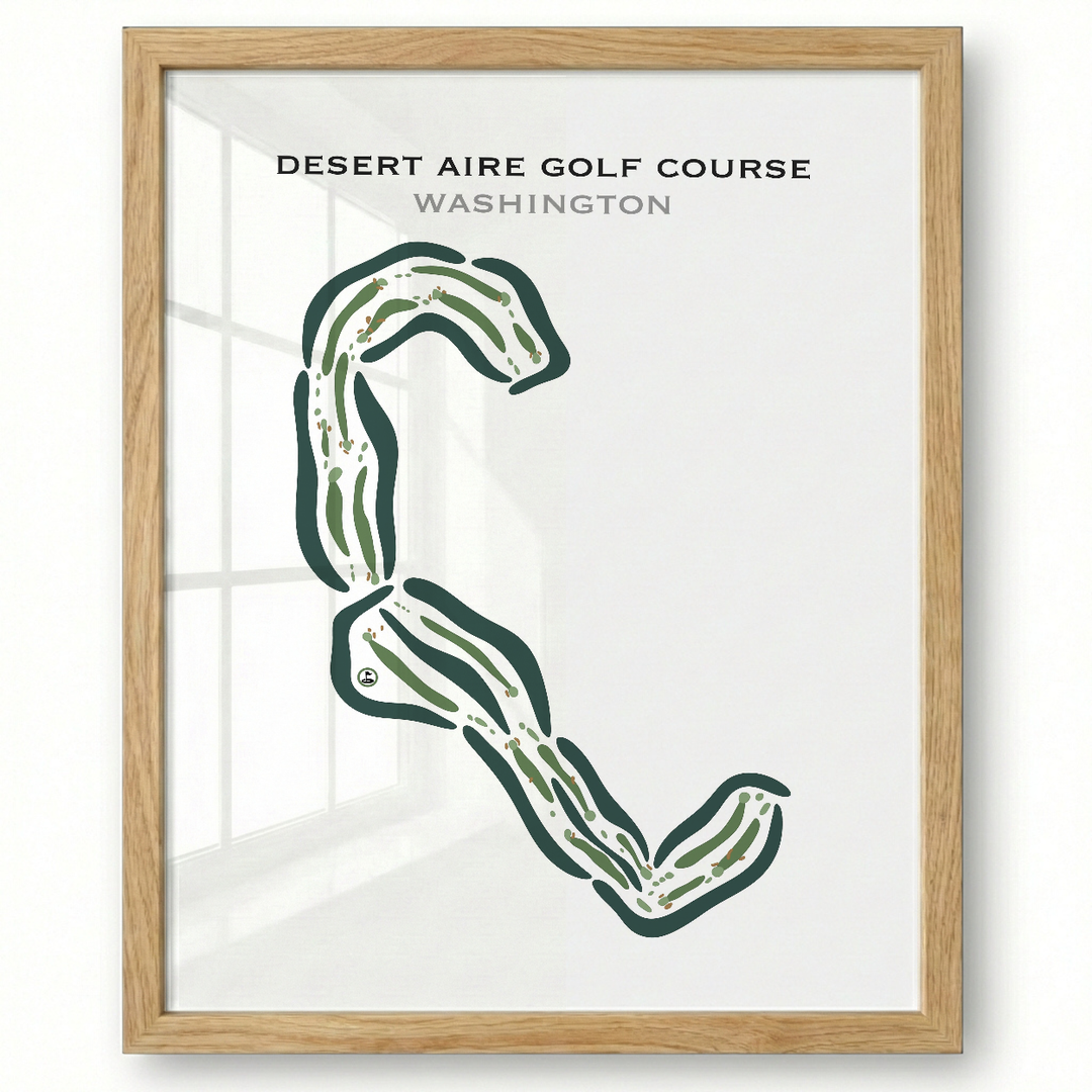 Desert Aire Golf Course, Mattawa, Washington - Printed Golf Courses