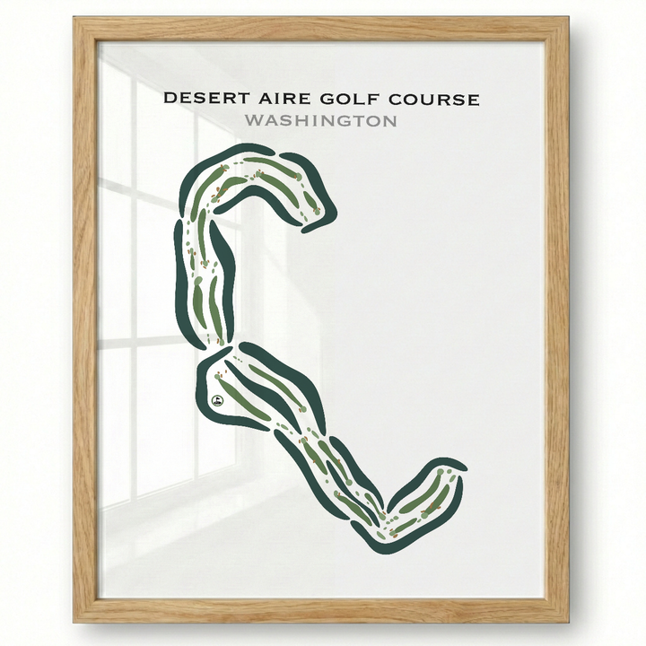 Desert Aire Golf Course, Mattawa, Washington - Printed Golf Courses