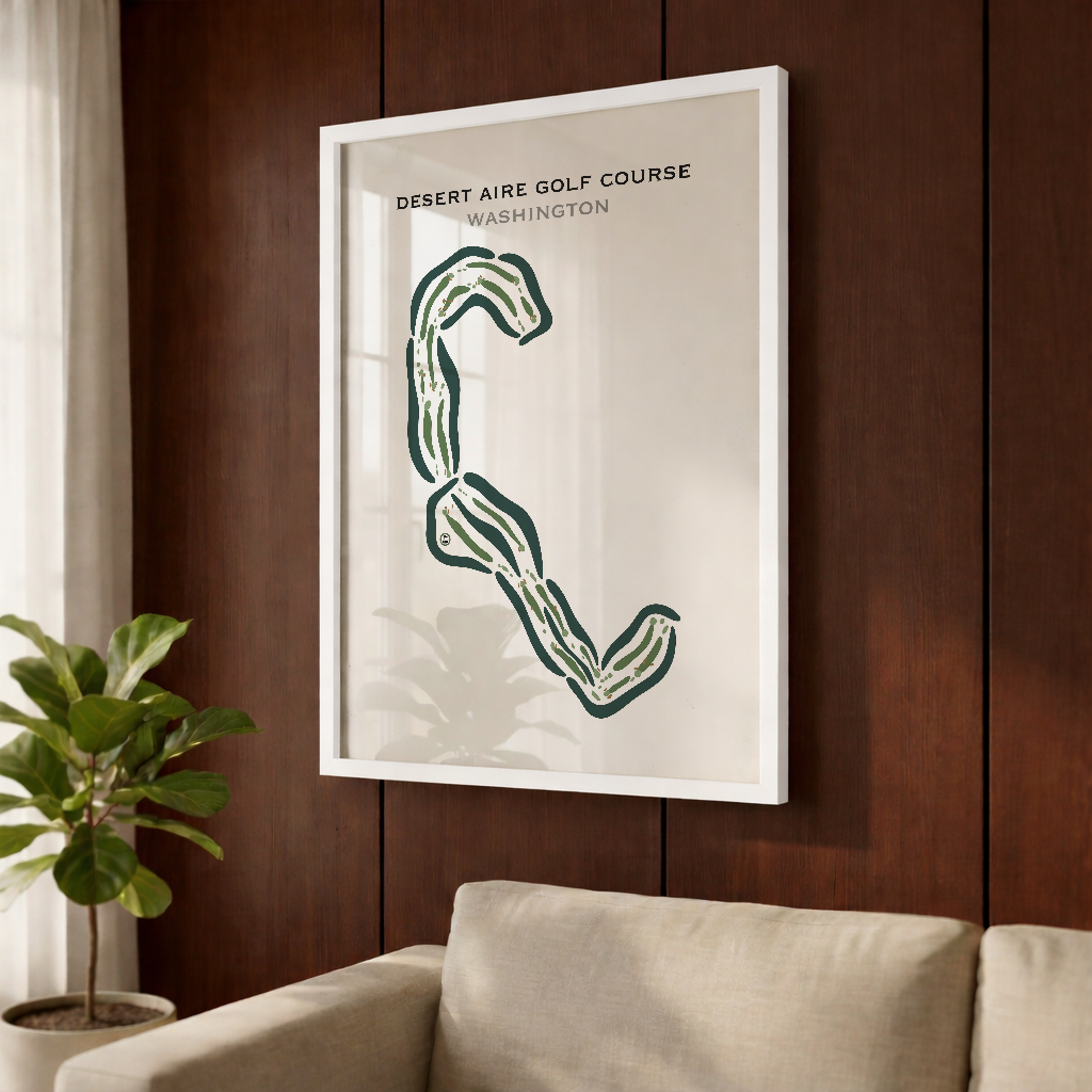 Desert Aire Golf Course, Mattawa, Washington - Printed Golf Courses