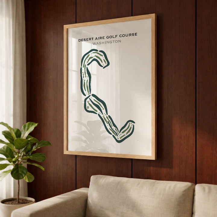 Desert Aire Golf Course, Mattawa, Washington - Printed Golf Courses