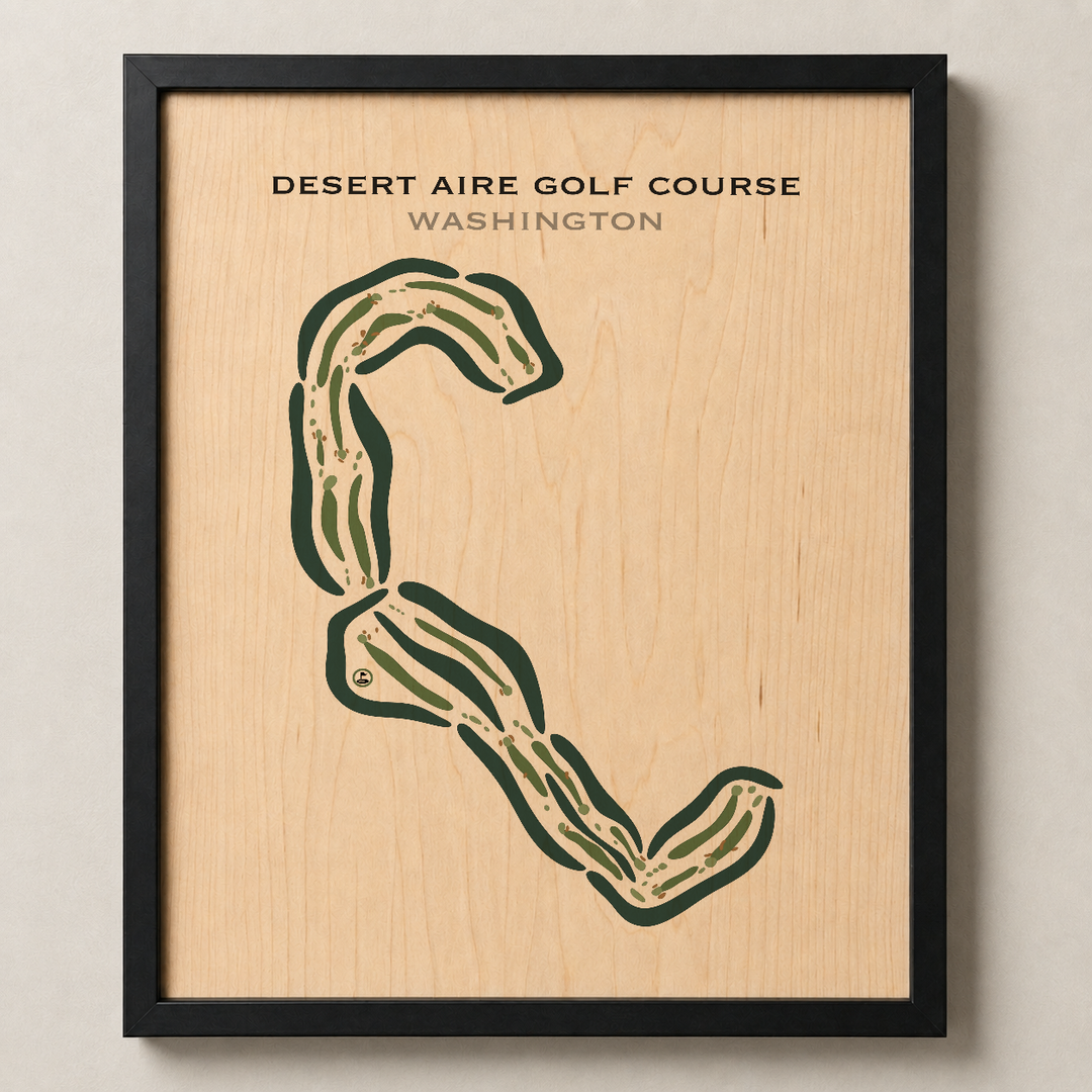 Desert Aire Golf Course, Mattawa, Washington - Printed Golf Courses