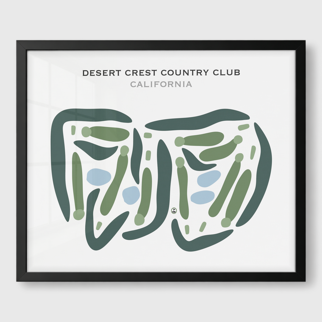Desert Crest Country Club, California - Printed Golf Courses
