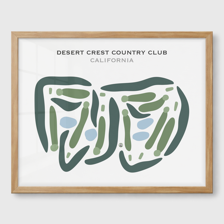 Desert Crest Country Club, California - Printed Golf Courses