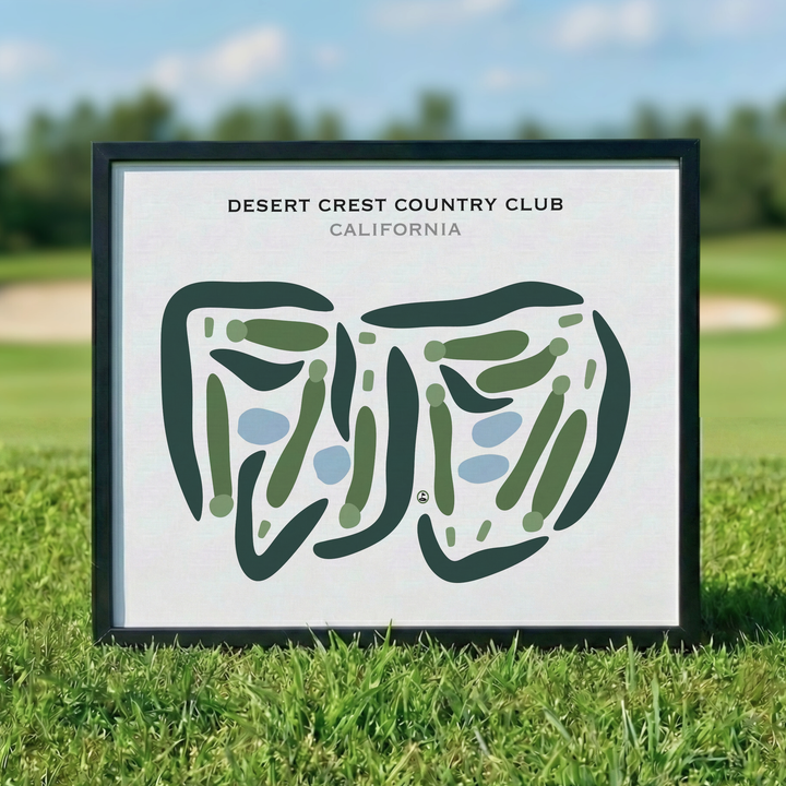 Desert Crest Country Club, California - Printed Golf Courses