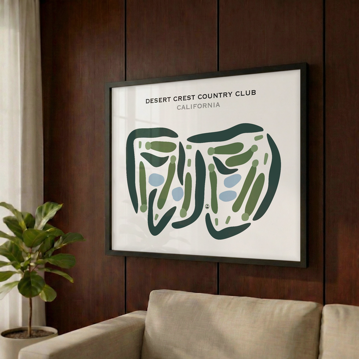 Desert Crest Country Club, California - Printed Golf Courses