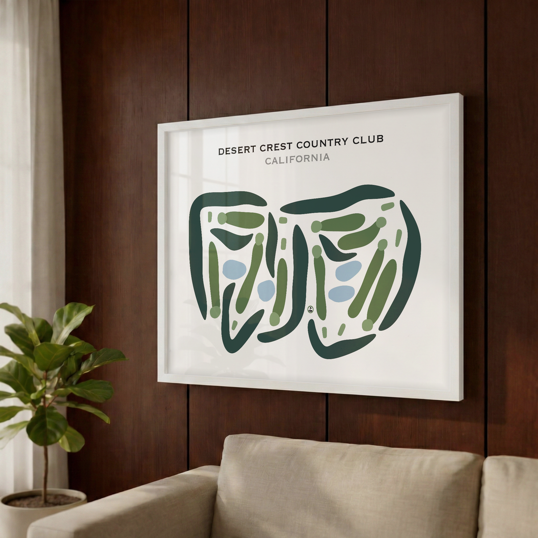 Desert Crest Country Club, California - Printed Golf Courses