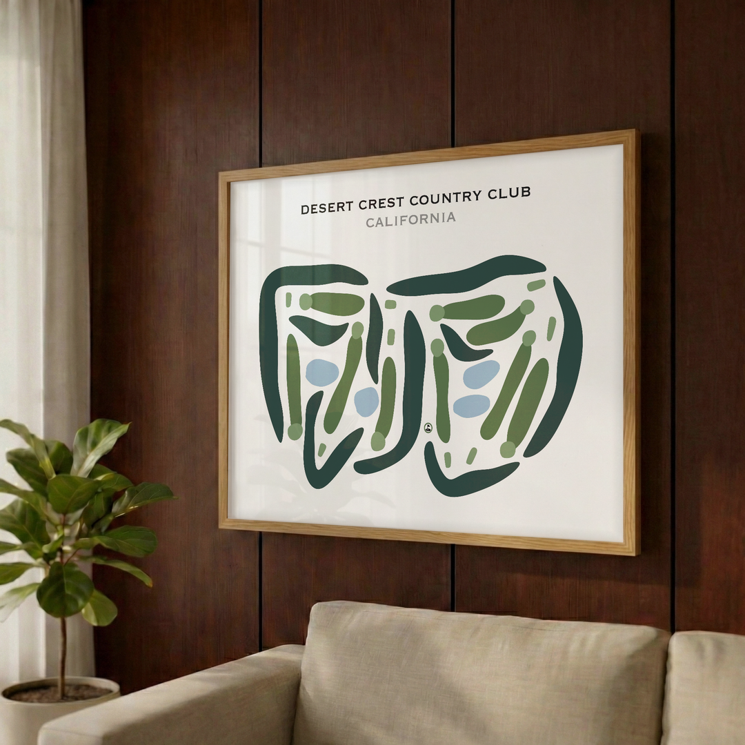 Desert Crest Country Club, California - Printed Golf Courses