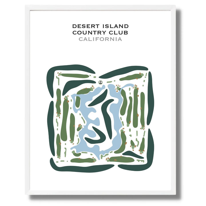 Desert Island Country Club, California - Printed Golf Courses