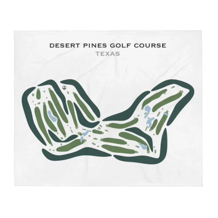 Desert Pines Golf Course, Texas - Printed Golf Courses