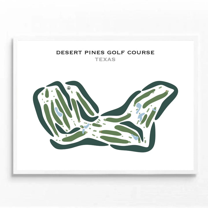 Desert Pines Golf Course, Texas - Printed Golf Courses