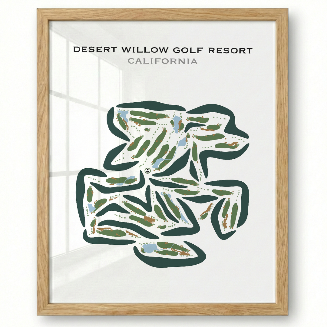 Desert Willow Golf Resort, California - Printed Golf Courses