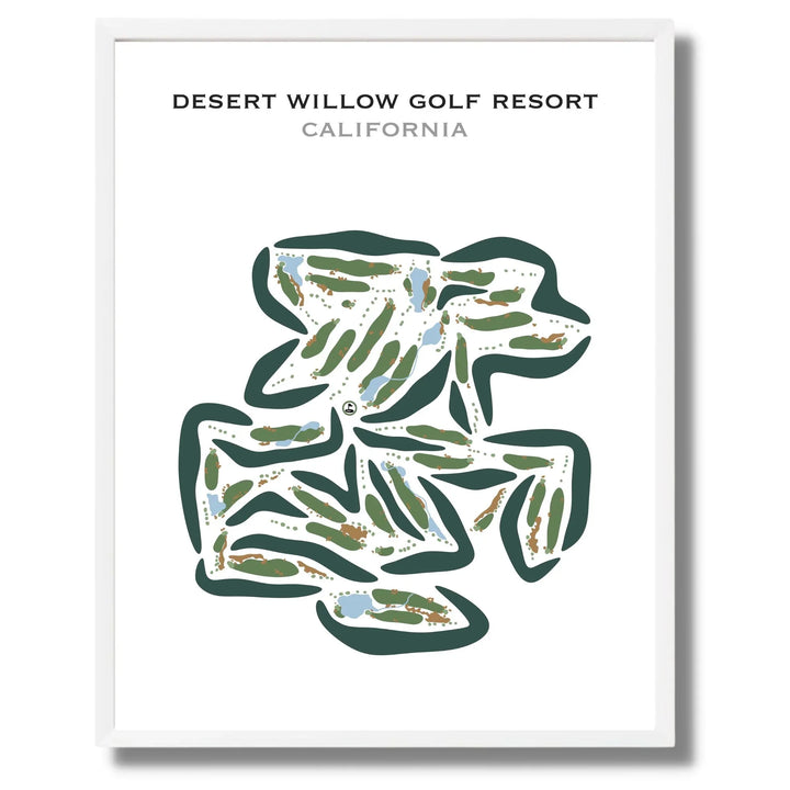 Desert Willow Golf Resort, California - Printed Golf Courses