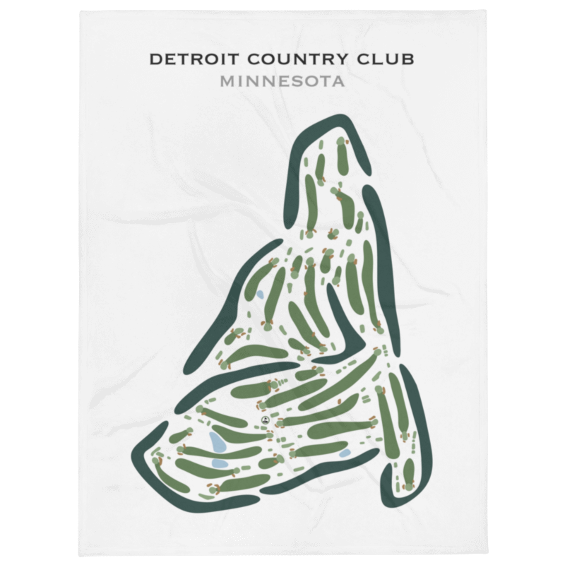 Detroit Country Club, Minnesota - Printed Golf Course