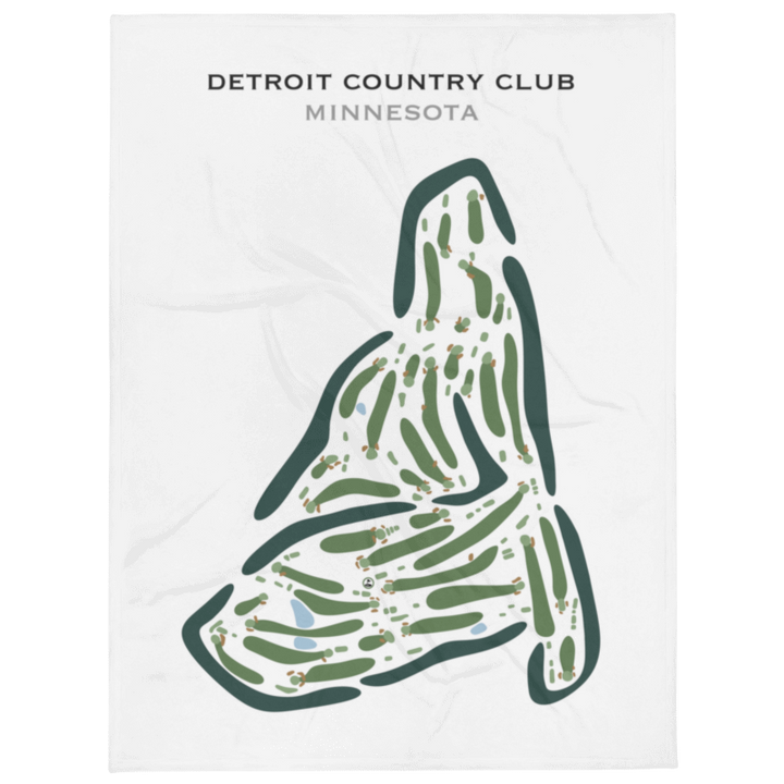 Detroit Country Club, Minnesota - Printed Golf Course